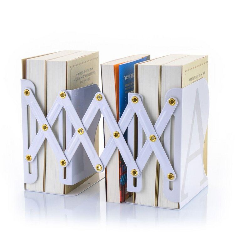 Produktbild: MyLibrary A-Z Metall-Buchregal Wei&szlig;