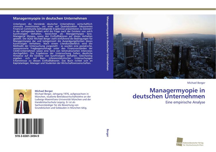 Produktbild: Managermyopie in deutschen Unternehmen