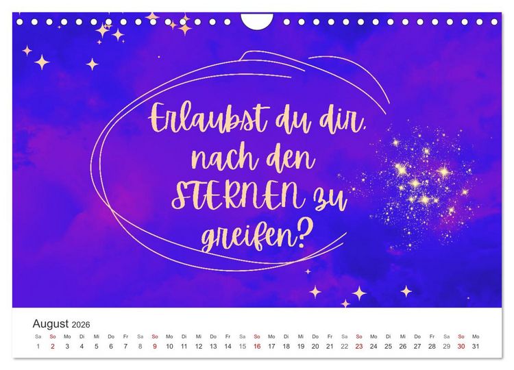 Produktbild: Lass Freude dein Kompass sein (Wandkalender 2026 DIN A4 quer), CALVENDO Monatskalender