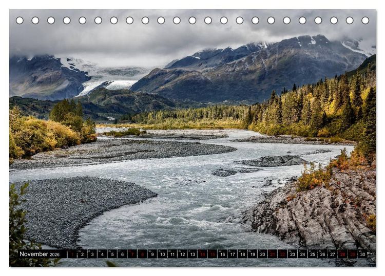 Produktbild: Alaska - Farben und Licht (Tischkalender 2026 DIN A5 quer), CALVENDO Monatskalender