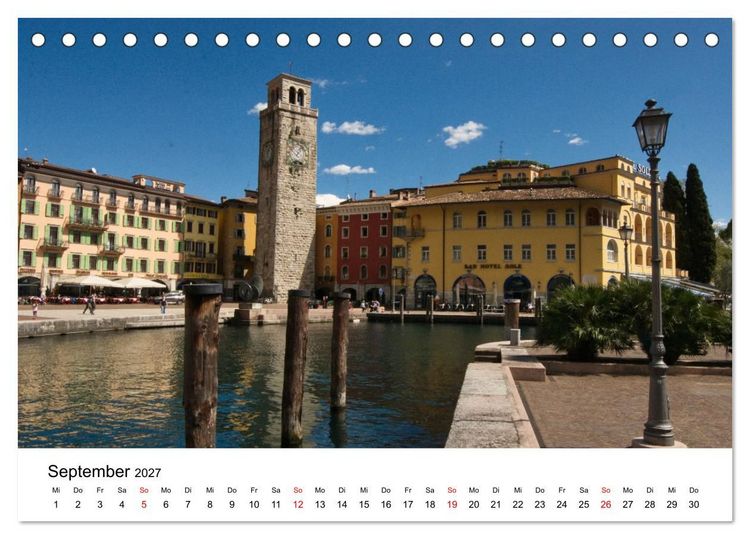 Produktbild: Gardasee - Die sch&ouml;nsten Momente am Gardasee (Tischkalender 2027 DIN A5 quer), CALVENDO Monatskalender