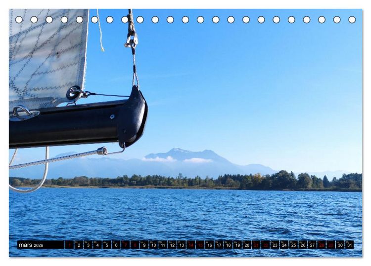 Produktbild: Bons baisers du Chiemsee (Calendrier de bureau 2026 DIN A5 vertical), CALVENDO calendrier mensuel