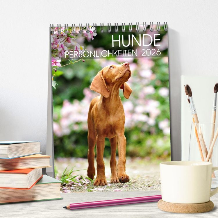 Produktbild: Hundepers&ouml;nlichkeiten (Tischkalender 2026 DIN A5 hoch), CALVENDO Monatskalender