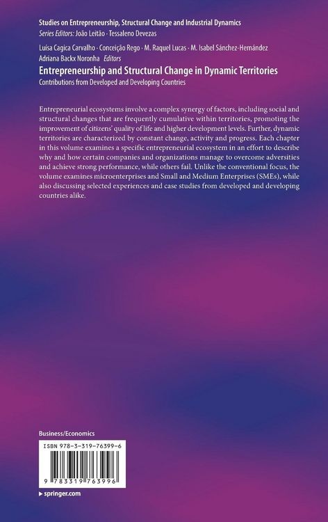 Produktbild: Entrepreneurship and Structural Change in Dynamic Territories