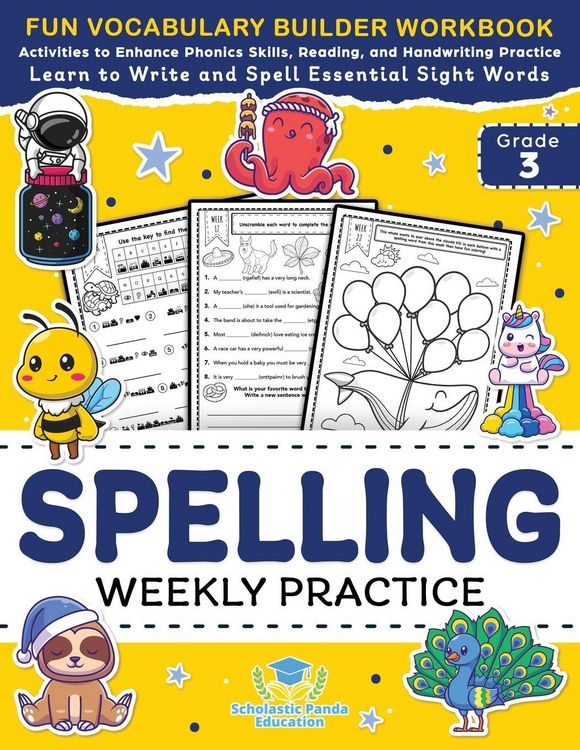 Produktbild: Spelling Weekly Practice for 3rd Grade