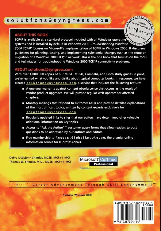 Produktbild: Troubleshooting Windows 2000 TCP/IP