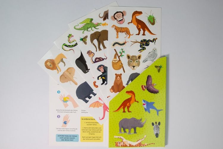 Produktbild: Meine sch&ouml;nsten Kindertattoos - Wilde Tiere