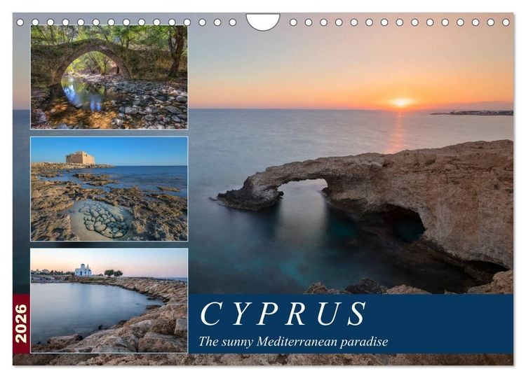 Produktbild: Cyprus, the sunny Mediterranean paradise (Wall Calendar 2026 DIN A4 landscape), CALVENDO 12 Month Wall Calendar