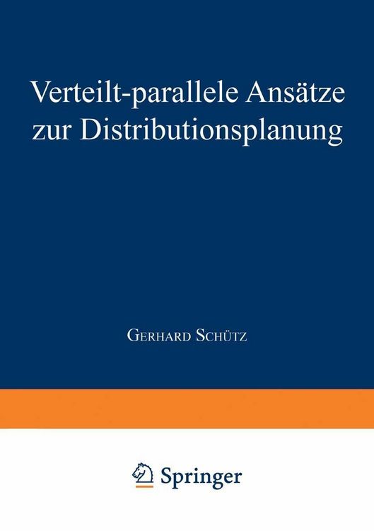 Produktbild: Verteilt-parallele Ans&auml;tze zur Distributionsplanung