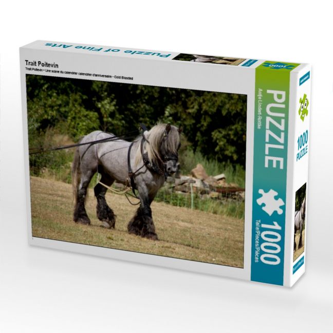 Produktbild: CALVENDO Puzzle Trait Poitevin | 1000 Teile Lege-Gr&ouml;&szlig;e 64x48cm Foto-Puzzle f&uuml;r gl&uuml;ckliche Stunden