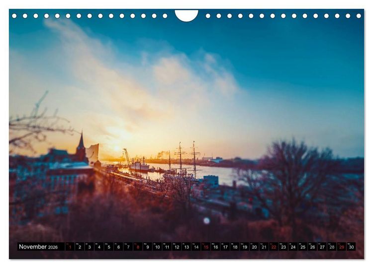 Produktbild: Hamburg - die sch&ouml;nste Stadt der Welt (Wandkalender 2026 DIN A4 quer), CALVENDO Monatskalender