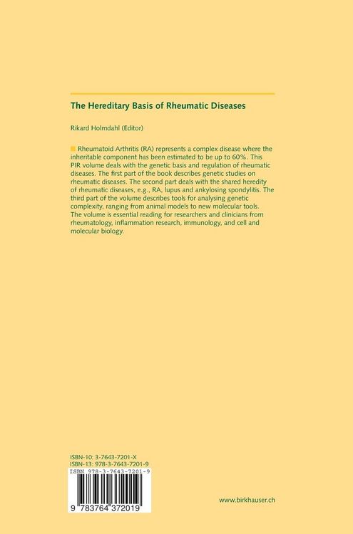 Produktbild: The Hereditary Basis of Rheumatic Diseases