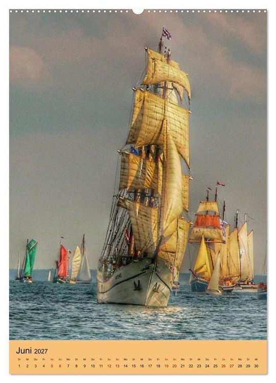 Produktbild: SAIL Rostock-Warnem&uuml;nde. Du bist so sch&ouml;n (Wandkalender 2027 DIN A2 hoch), CALVENDO Monatskalender