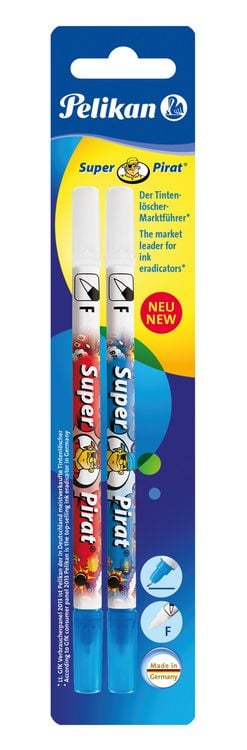 Produktbild: Pelikan Tintenkiller Super Pirat, Strichstärke F = Fein, 2er Set