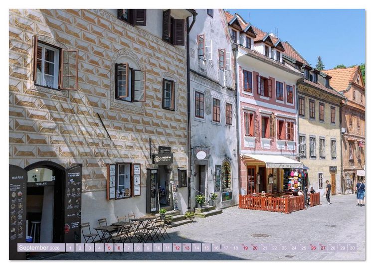 Produktbild: Cesky Krumlov. Tschechiens stille Sch&ouml;nheit im B&ouml;hmerwald (hochwertiger Premium Wandkalender 2026 DIN A2 quer), Kunstdruck in Hochglanz