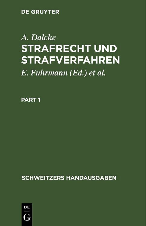 Produktbild: Strafrecht und Strafverfahren
