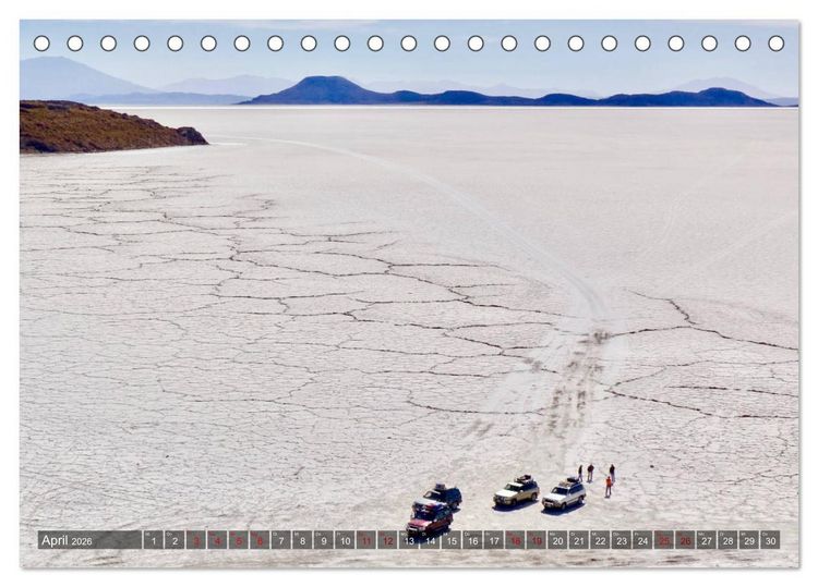 Produktbild: Peru Bolivien Chile (Tischkalender 2026 DIN A5 quer), CALVENDO Monatskalender