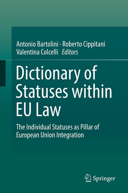 Produktbild: Dictionary of Statuses within EU Law