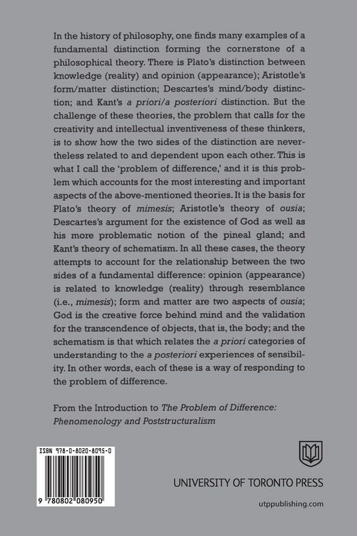 Produktbild: The Problem of Difference
