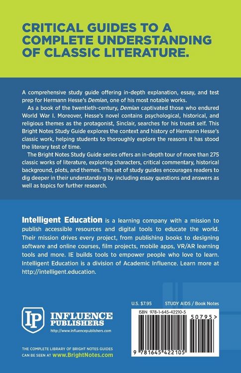 Produktbild: Study Guide to Demian by Hermann Hesse