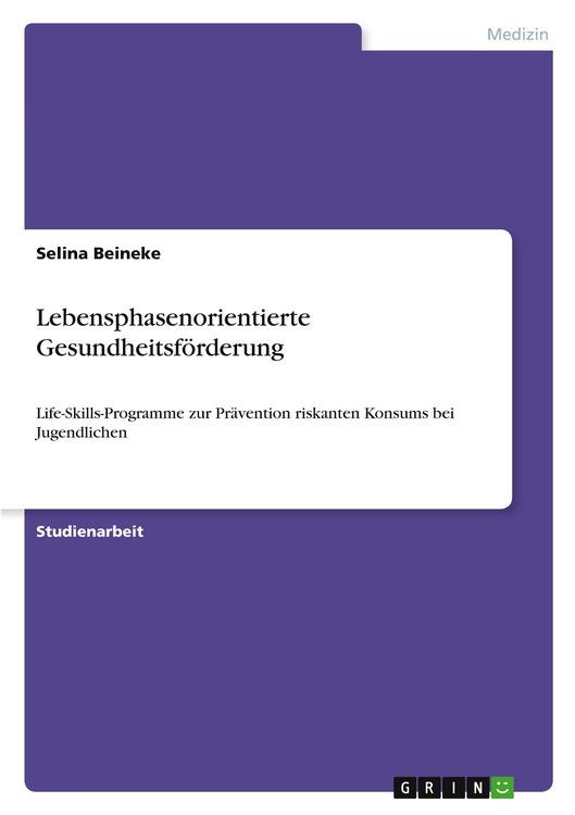 Produktbild: Lebensphasenorientierte Gesundheitsf&ouml;rderung