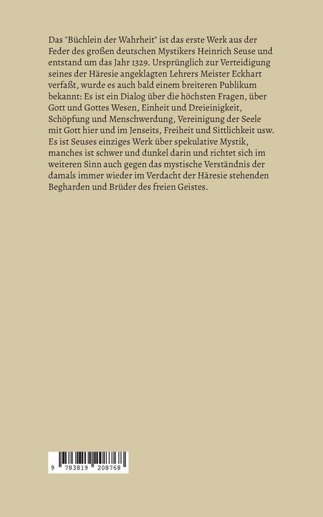 Produktbild: Das B&uuml;chlein der Wahrheit