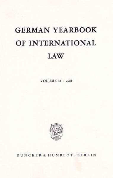 Produktbild: German Yearbook of International Law - Jahrbuch f&uuml;r Internationales Recht.