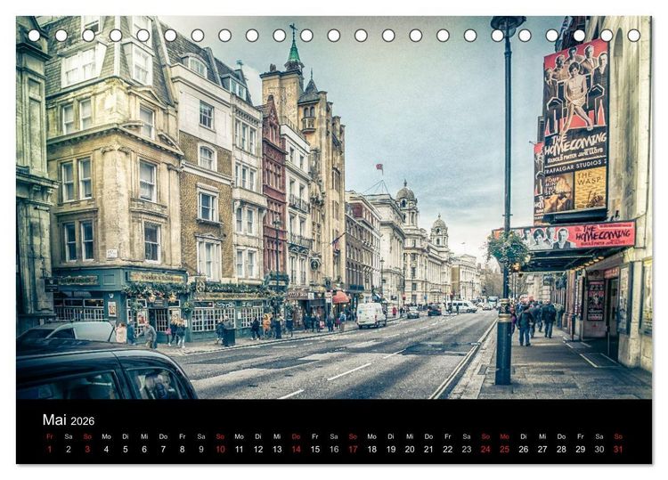 Produktbild: London an der Themse (Tischkalender 2026 DIN A5 quer), CALVENDO Monatskalender