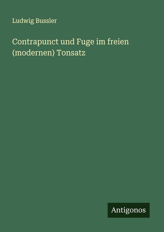 Produktbild: Contrapunct und Fuge im freien (modernen) Tonsatz