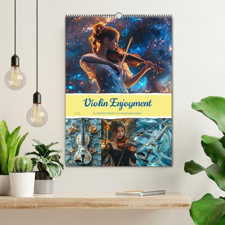 Produktbild: Violin Enjoyment (Wall Calendar 2026 DIN A2 portrait), CALVENDO 12 Month Wall Calendar