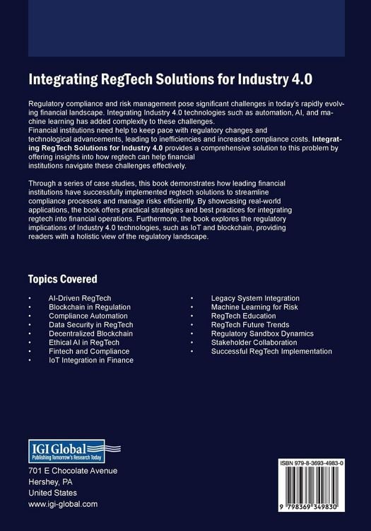Produktbild: Integrating RegTech Solutions for Industry 4.0
