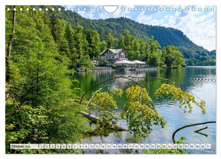 Produktbild: Bayerische Seenlandschaften - Natur im Einklang mit Freizeit und Kultur (Wandkalender 2026 DIN A4 quer), CALVENDO Monatskalender