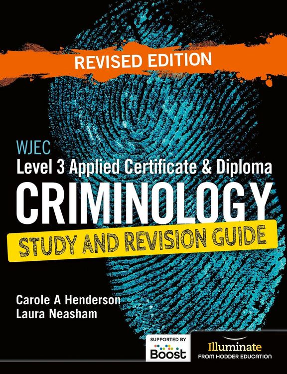 Produktbild: WJEC Level 3 Applied Certificate & Diploma Criminology: Study and Revision Guide - Revised Edition