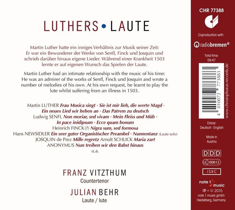 Produktbild: Luther's Lute