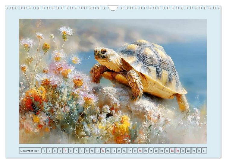 Produktbild: Schildkr&ouml;ten. Gut gepanzert und niemals in Eile (Wandkalender 2027 DIN A3 quer), CALVENDO Monatskalender