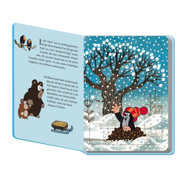Produktbild: Tr&ouml;tsch Der kleine Maulwurf Winter Puzzlebuch