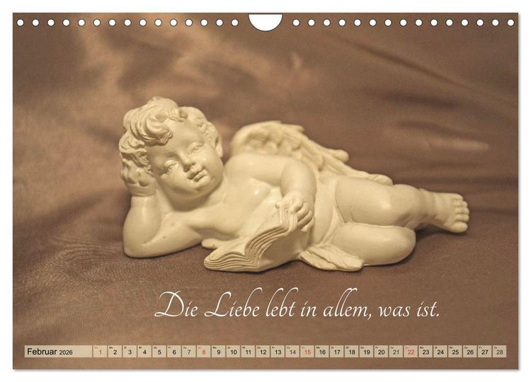 Produktbild: Engel - Die Worte der Liebe (Wandkalender 2026 DIN A4 quer), CALVENDO Monatskalender