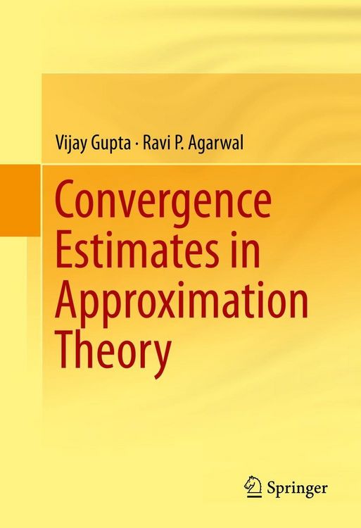 Produktbild: Convergence Estimates in Approximation Theory