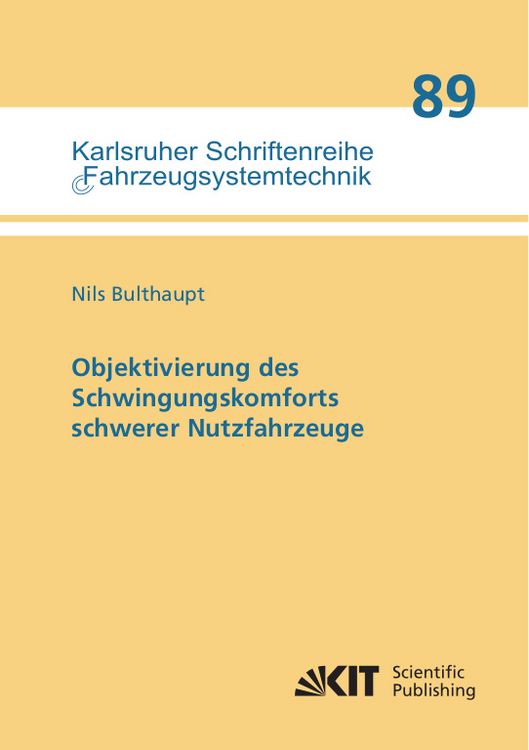 Produktbild: Objektivierung des Schwingungskomforts schwerer Nutzfahrzeuge