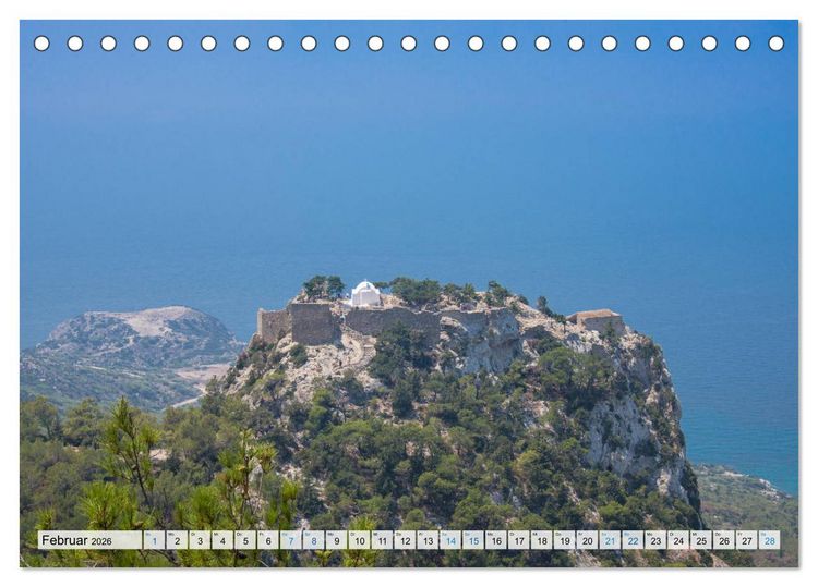 Produktbild: Rhodos - Traumhafter S&uuml;den (Tischkalender 2026 DIN A5 quer), CALVENDO Monatskalender