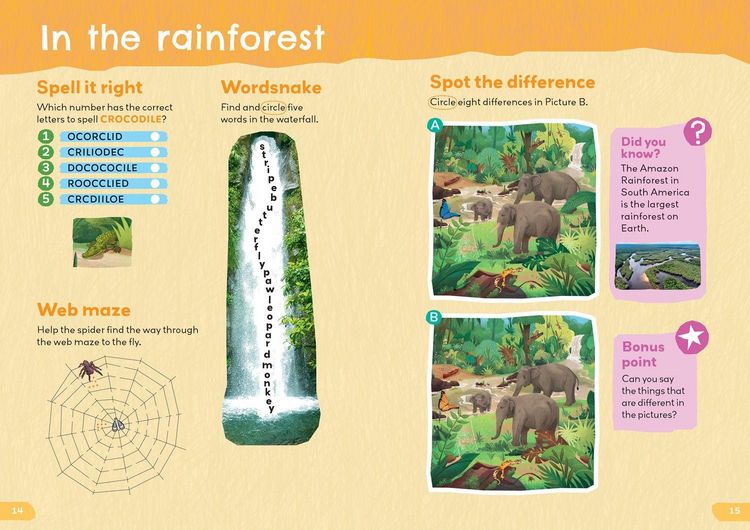 Produktbild: Collins 1000 English Words Activity Book: The world around us