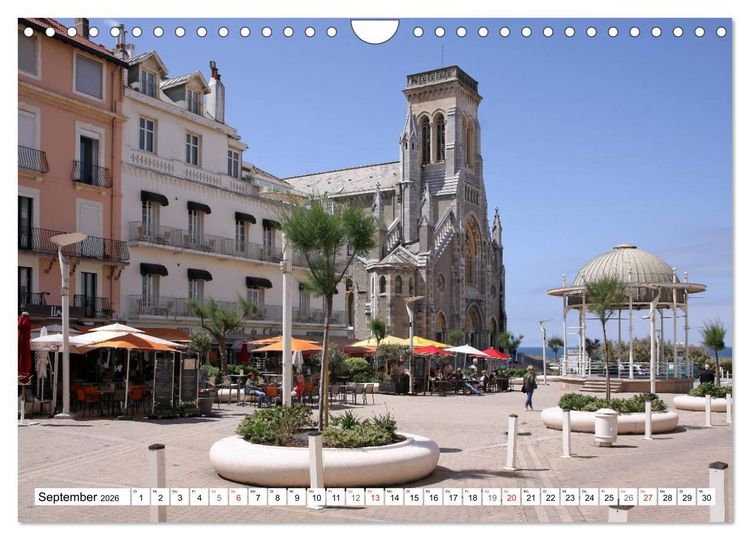 Produktbild: Biarritz (Wandkalender 2026 DIN A4 quer), CALVENDO Monatskalender