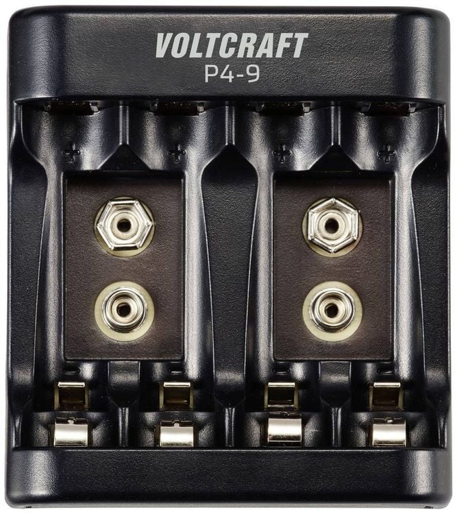 Produktbild: VOLTCRAFT P4-9 Rundzellen-Ladeger&auml;t NiMH Micro (AAA), Mignon (AA), 9V Block