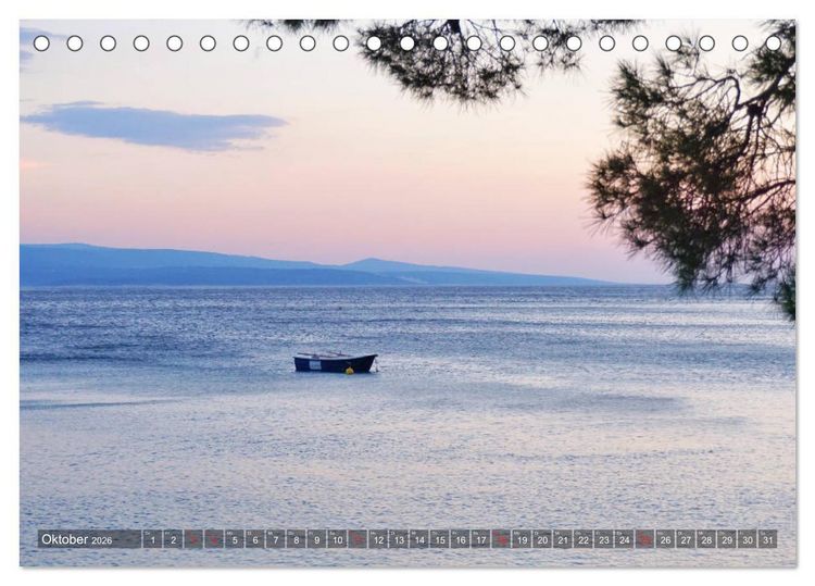 Produktbild: Kroatien - Landschaften am Mittelmeer (Tischkalender 2026 DIN A5 quer), CALVENDO Monatskalender