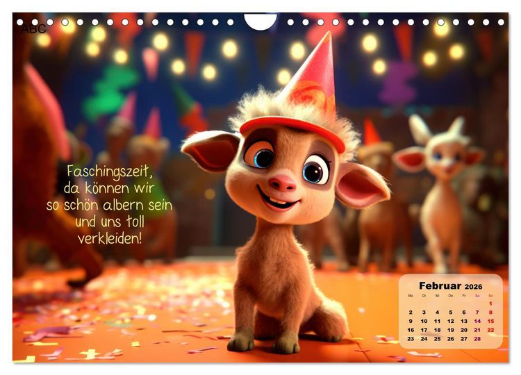 Produktbild: Ziegenkinder haben das ganze Jahr Spa&szlig; (Wandkalender 2026 DIN A4 quer), CALVENDO Monatskalender