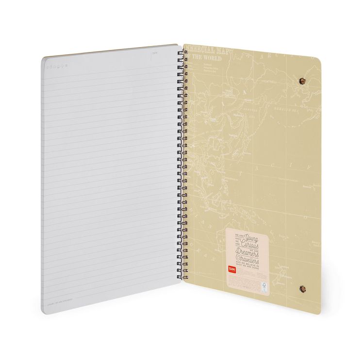 Produktbild: Legami Notizbuch liniert mit Spiralbindung - Maxi - Travel