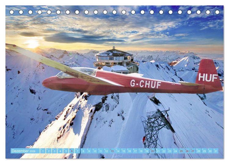Produktbild: Segelflug - Den Traum vom Fliegen erf&uuml;llen (Tischkalender 2026 DIN A5 quer), CALVENDO Monatskalender