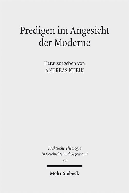 Produktbild: Predigen im Angesicht der Moderne