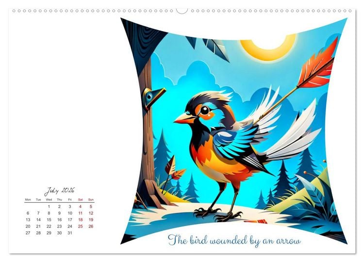 Produktbild: The magical world of fables (High Quality Premium Wall Calendar 2026 DIN A2 landscape),CALVENDO 12 Month Wall Calendar