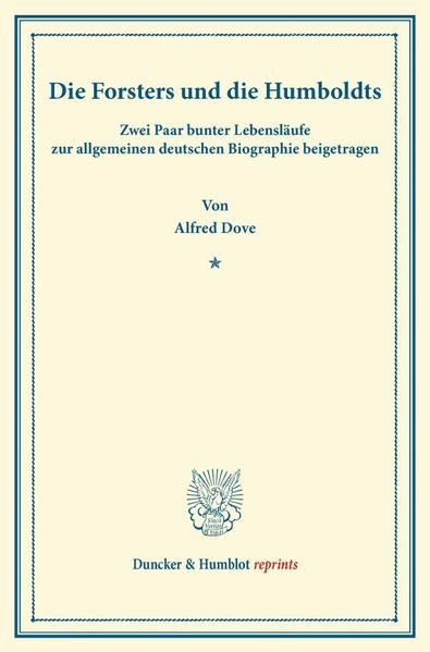 Produktbild: Die Forsters und die Humboldts.